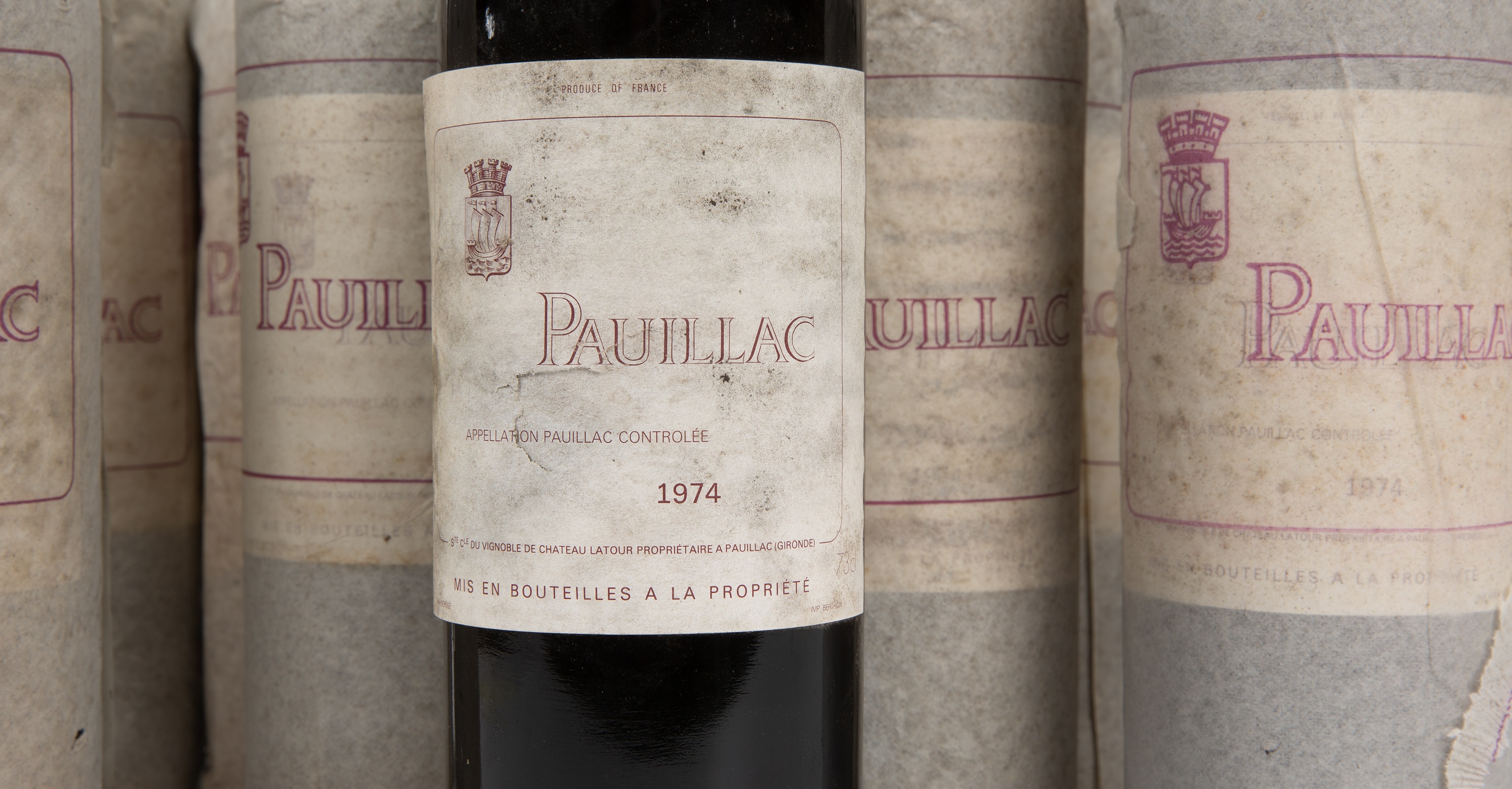 Twelve bottles of 1974 Pauillac, France - Image 2 of 2