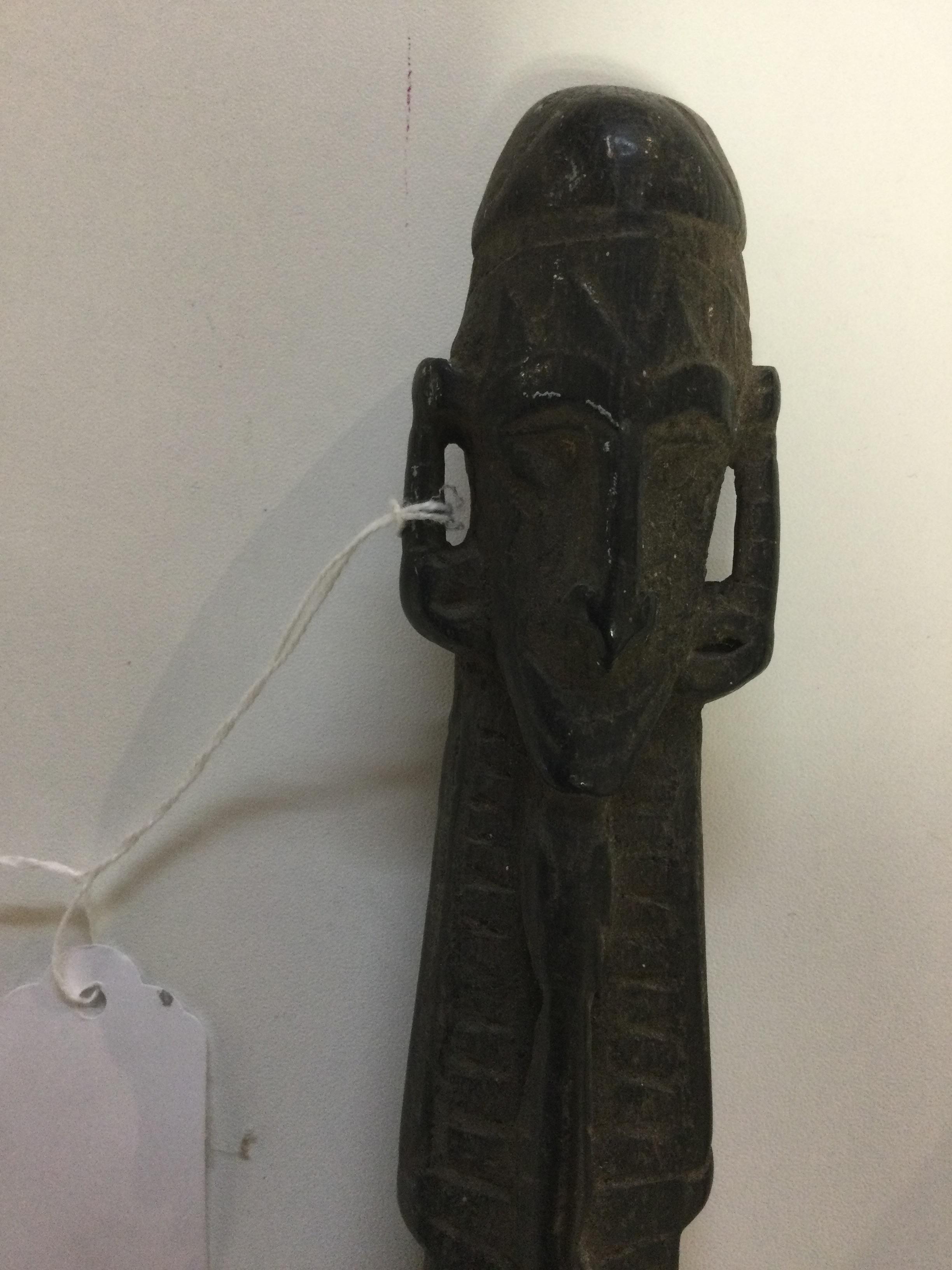 A 19th century Maprik, Papua new Guinea, dancing stick 47cm in length. Provenance: A private - Image 3 of 12