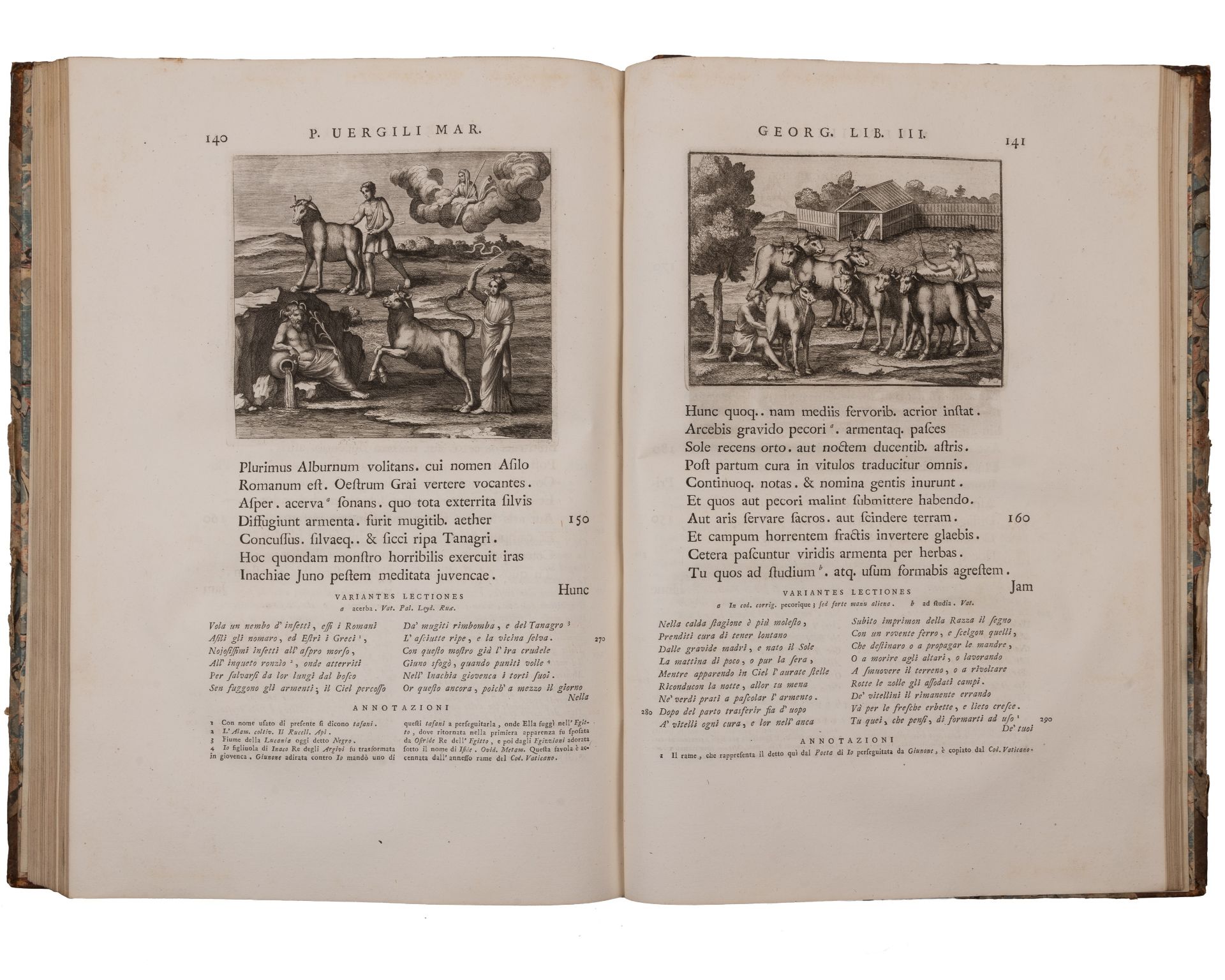 P Virgilli Maronis (Publius Vergillius Maro 70-19 BC). Bucolica Georgica et Aeneis. 3 vols. small - Image 4 of 6