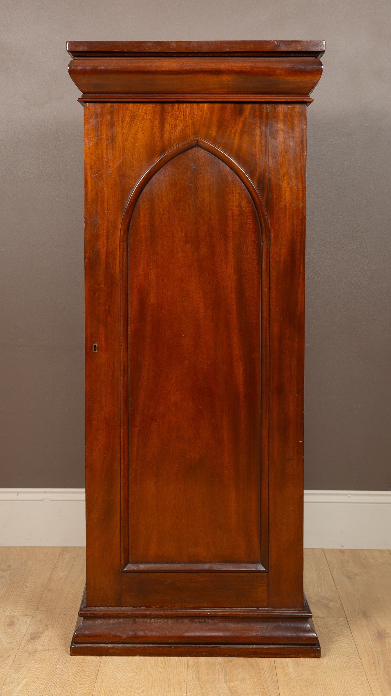 A Victorian mahogany collectors cabinet, the frieze with a blind drawer above twenty glazed-topped - Image 2 of 13