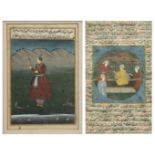 Two late 19th/ early 20th century Indian miniature paintings each 13cm x 20cm
