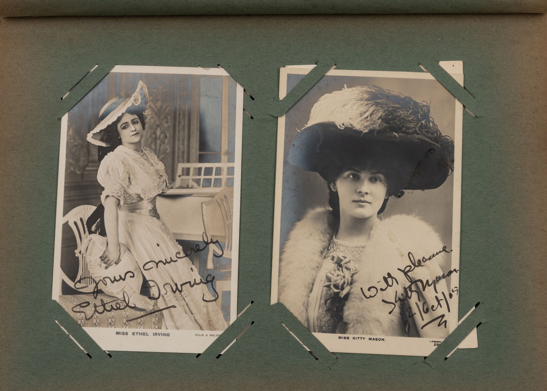 Autographed Photographs:- c.120 in an album early 20th century Actors, Musicians, authors - Bild 5 aus 16