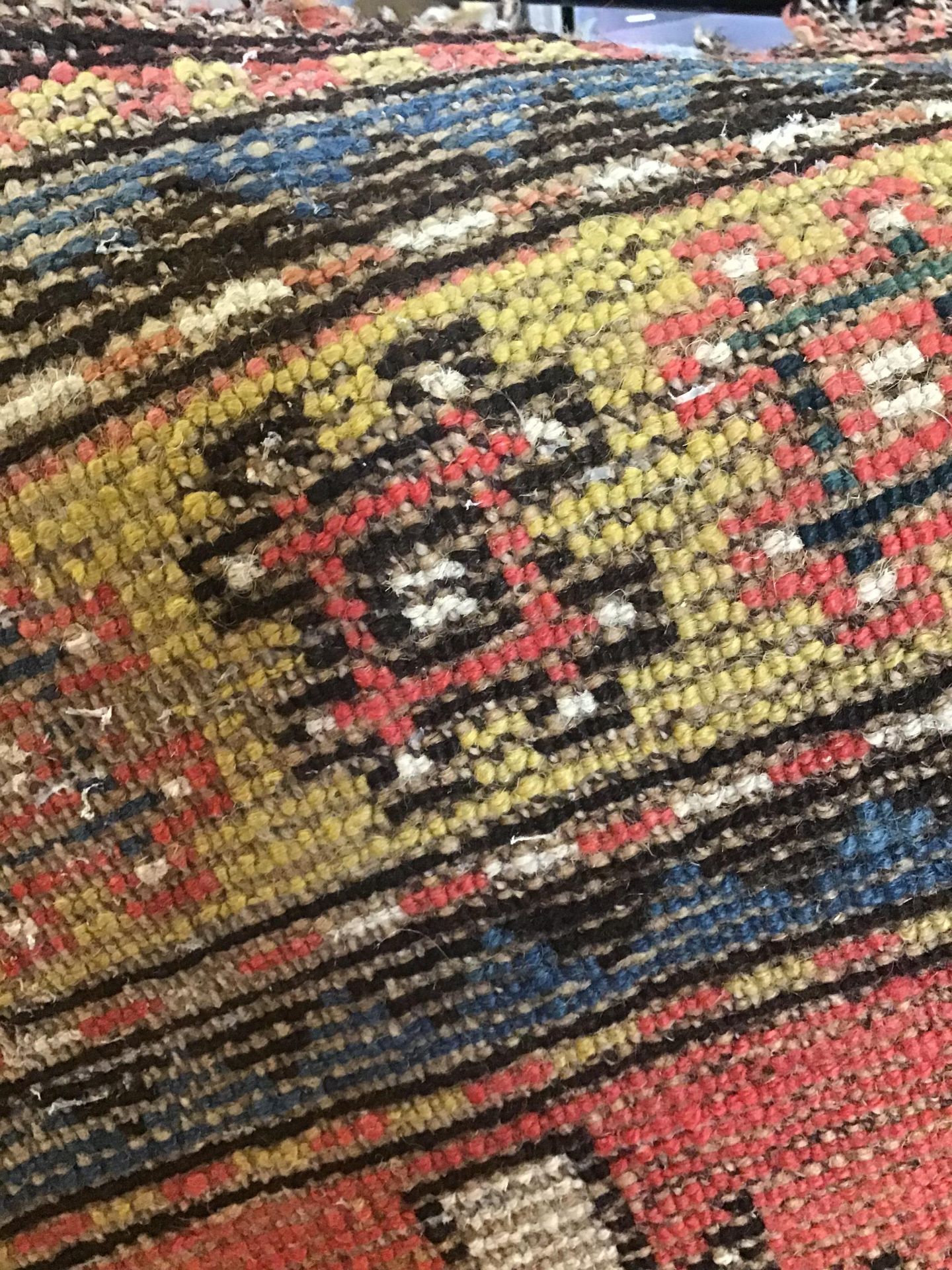 An early 20th century star Kazak rug with polychrome decoration and a banded border 130cm x 215cm - Bild 12 aus 24