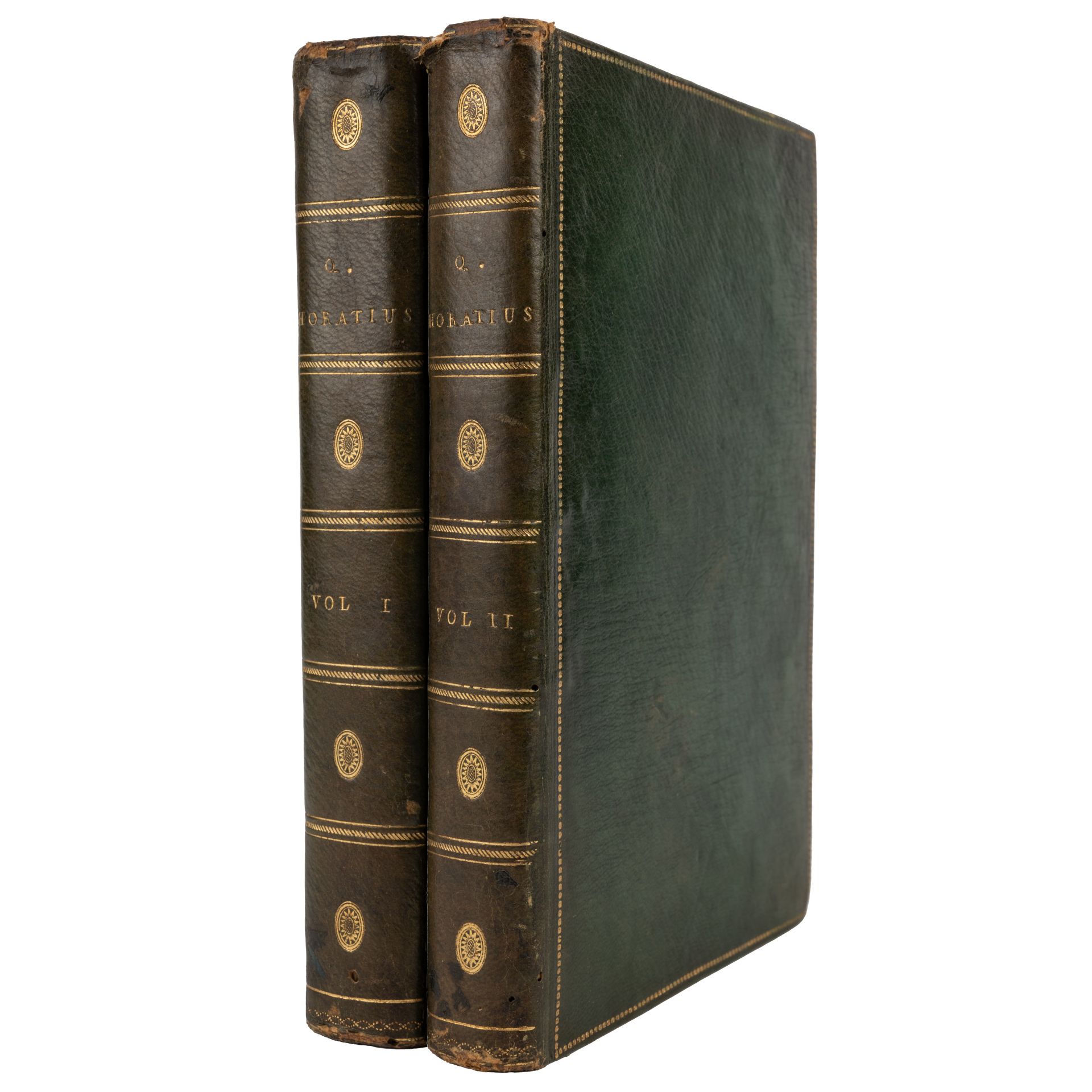 Horace. Quinti Horatii Flacci Opera. 2 vols. John Pine, London 1733-37, many engravings in text - Bild 2 aus 3