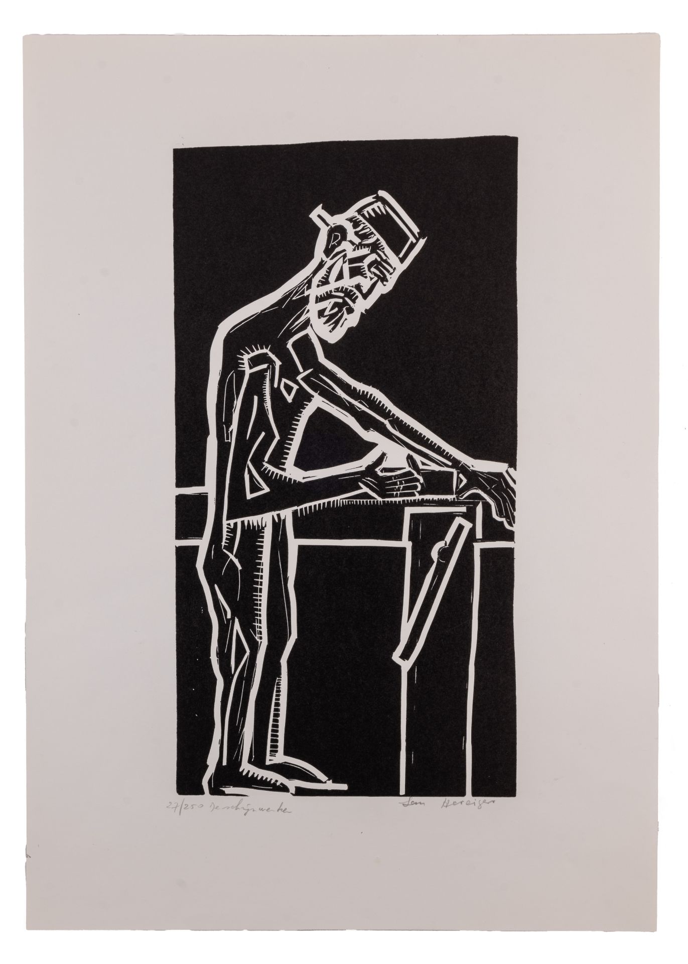 Herciger (Jan). A set of twenty two wood/lino cuts, signed, titled and numbered, Atelier. S