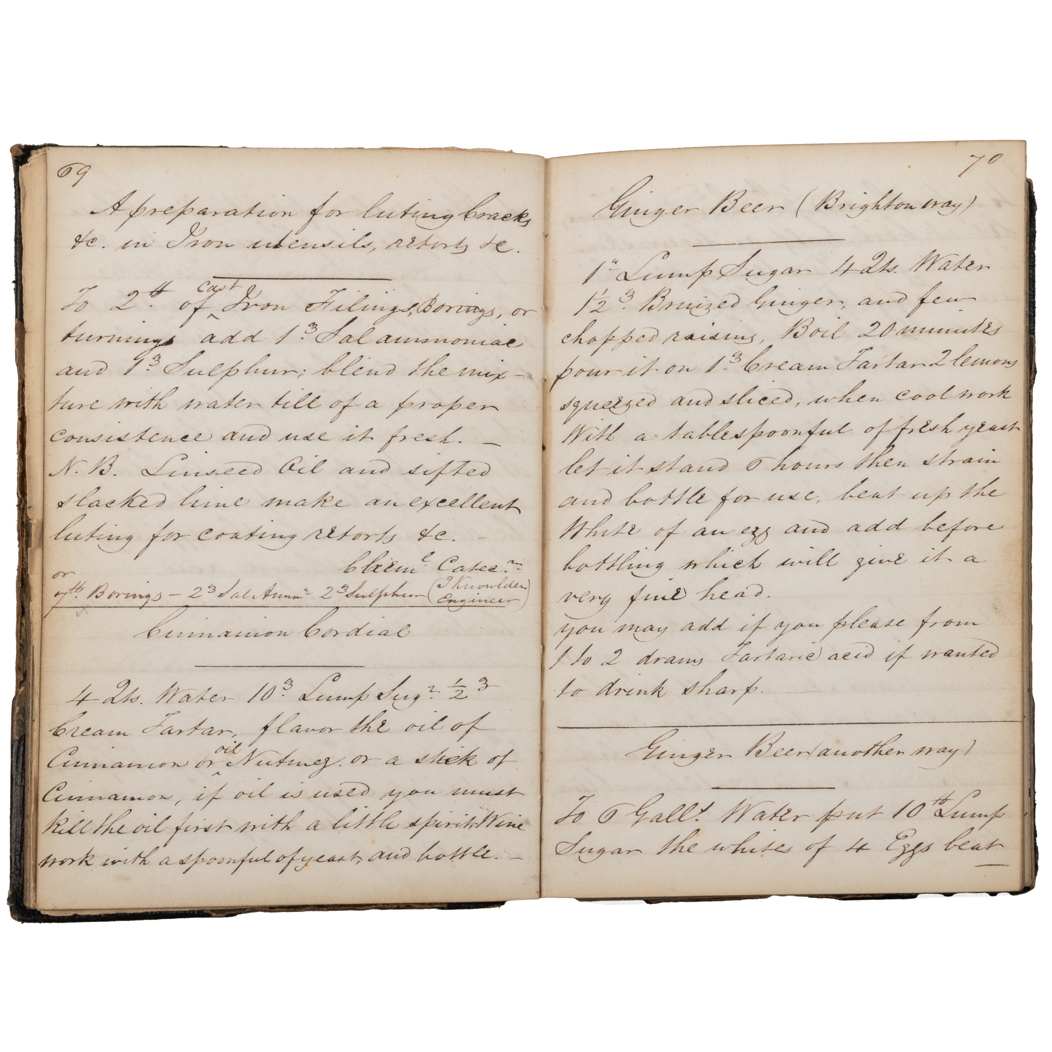 Two 19th century manuscript recipe books 1859/1881 plus two manuscript 'White' family pedigree - Image 2 of 4