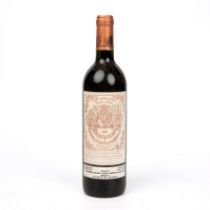 A bottle of 1990 Chateau Pichon-Longueville au Baron de Pichon-Longueville, Pauillac, France