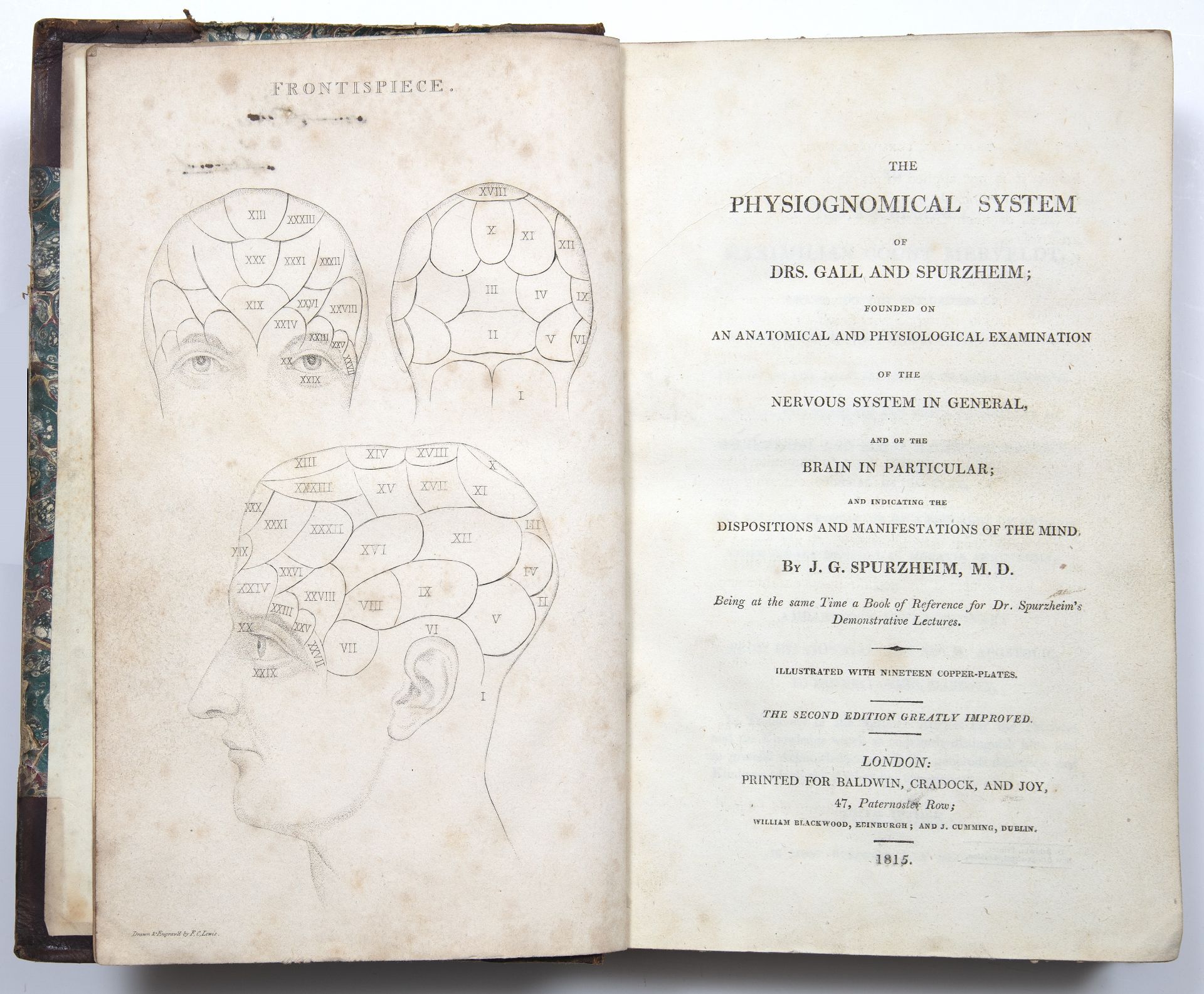 Phrenology. Spurzheim (Dr J.G.). 'The Physiognomical system of Drs Gall and Spurzheim'. 2nd Ed. - Bild 2 aus 2