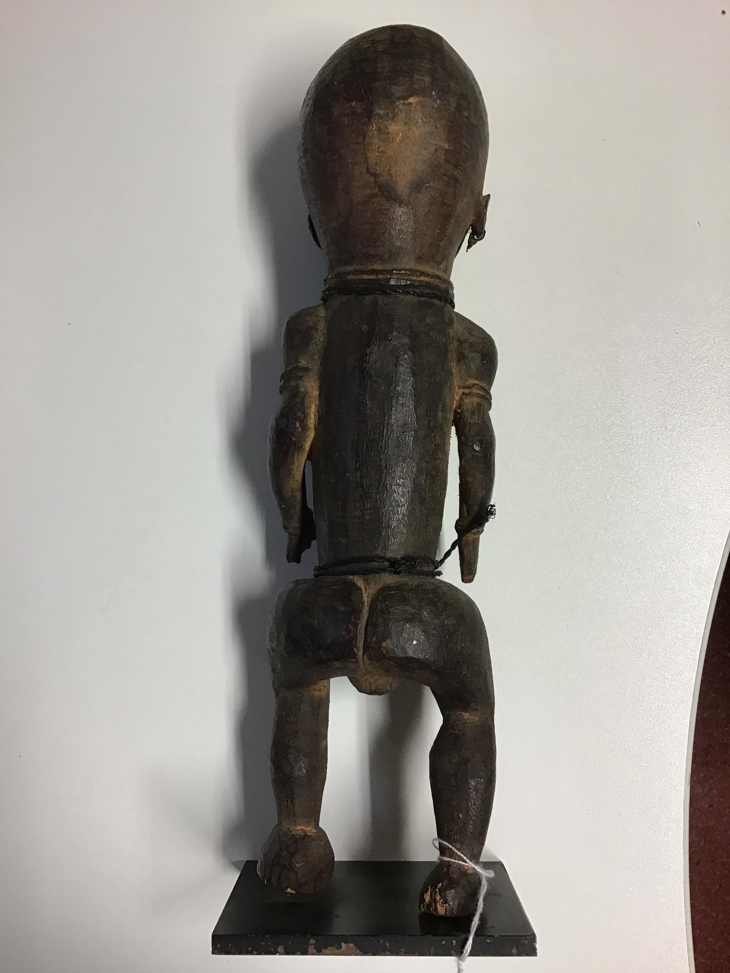 An antique east Sepik, Maprik tribe carved wood figure 9cm wide 32cm high Provenance A private - Image 6 of 10