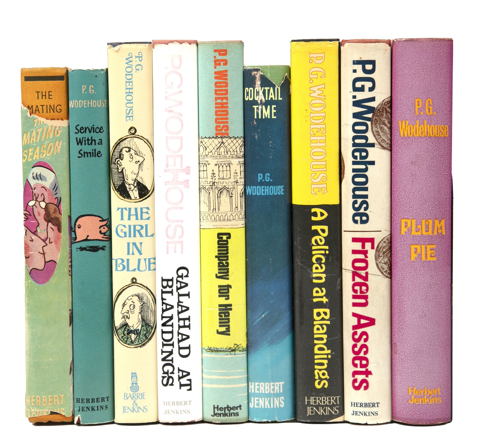 Wodehouse (Sir Pelham Grenville), A group of nine 1st Editions with d/ws, mixed condition (9)