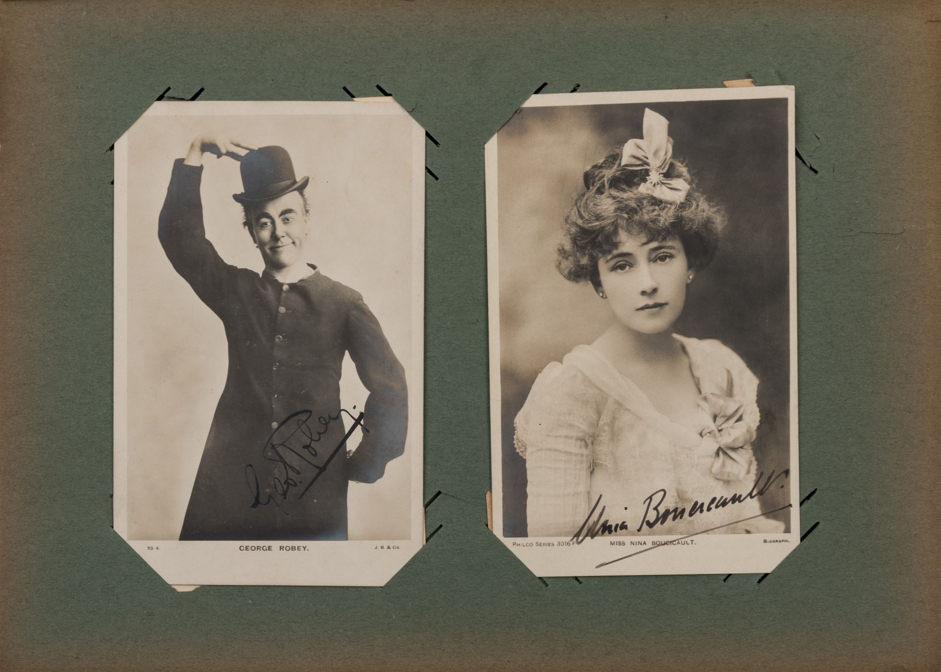 Autographed Photographs:- c.120 in an album early 20th century Actors, Musicians, authors - Bild 9 aus 16