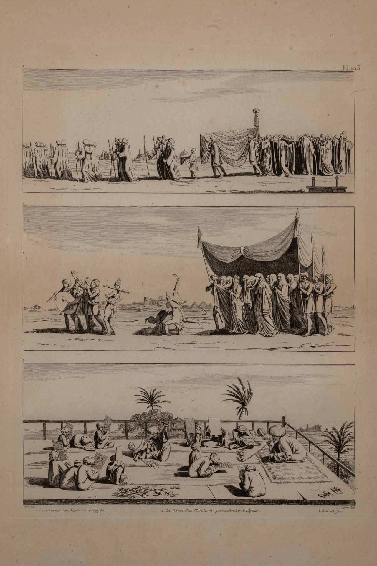 Denon (Dominique Vivant,Baron) (1747-1825) French artist, writer and Egyptologist. 'Voyage dans la - Bild 7 aus 7