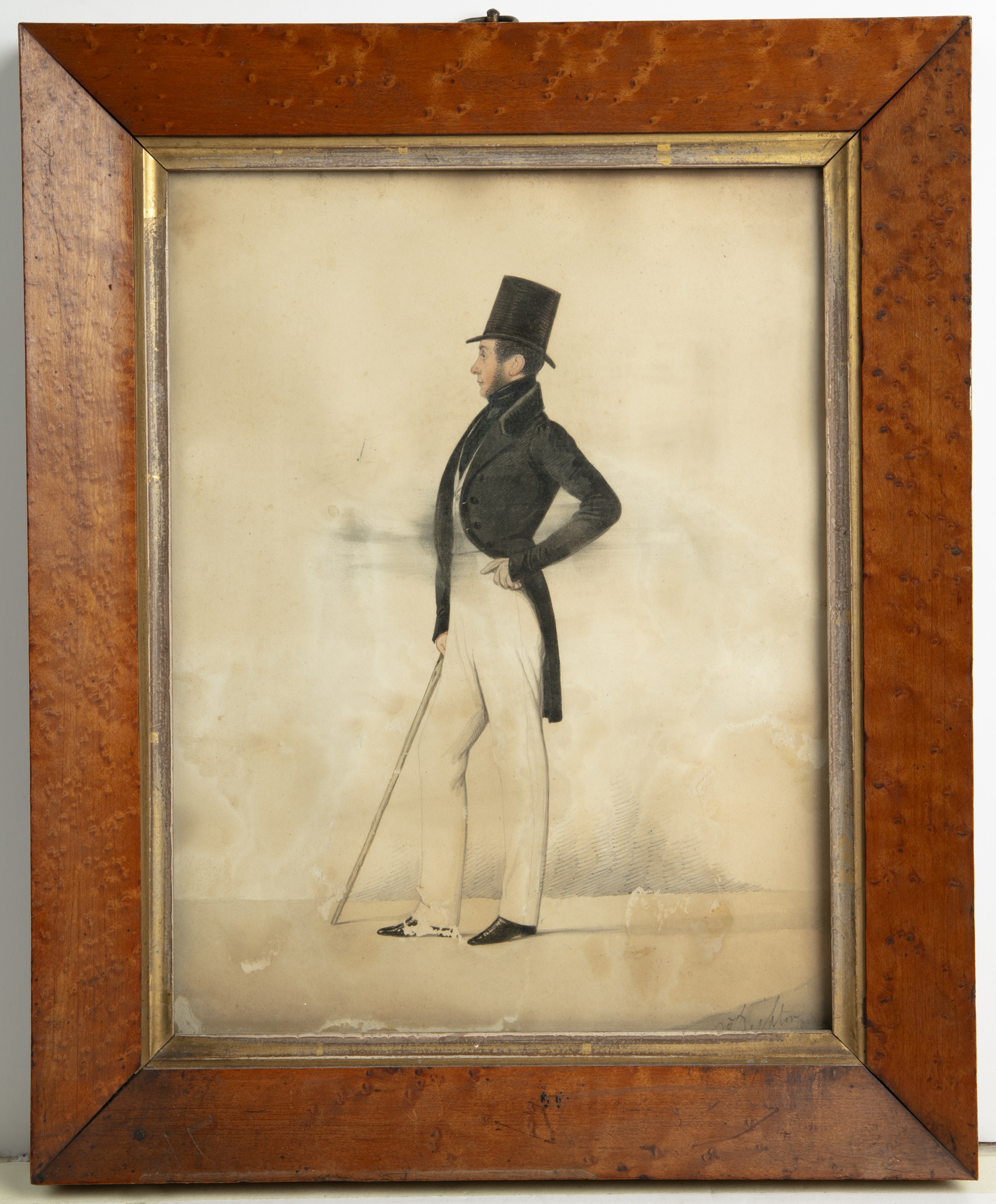 Richard Dighton (1795-1880) portrait of a gentleman, watercolour on paper 20cm x 26cm, 19th still - Image 2 of 19