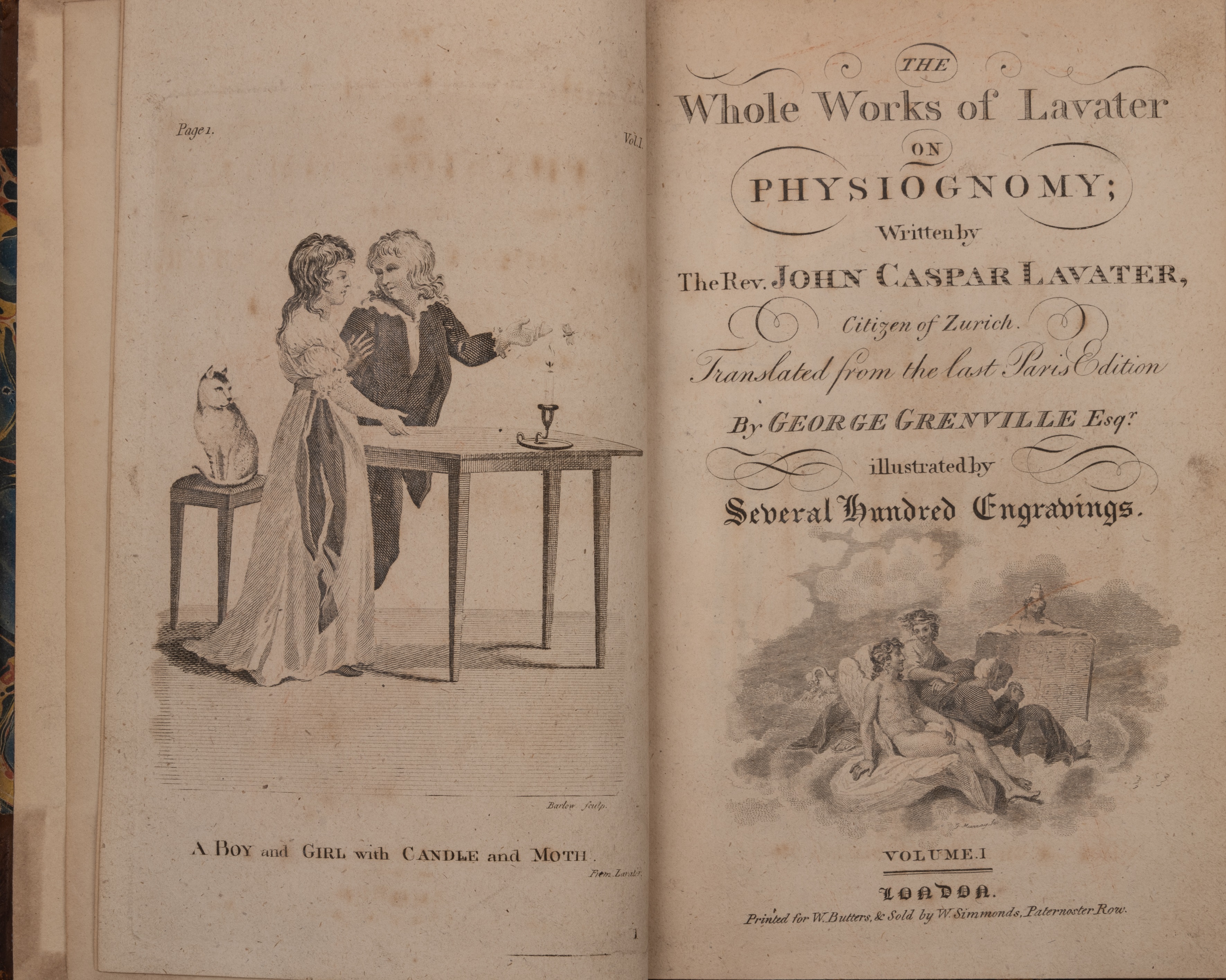 Lavater (The Rev John Caspar). 'The Whole Works of Lavater on Physiognomy'. George Greville Trans - Bild 2 aus 2