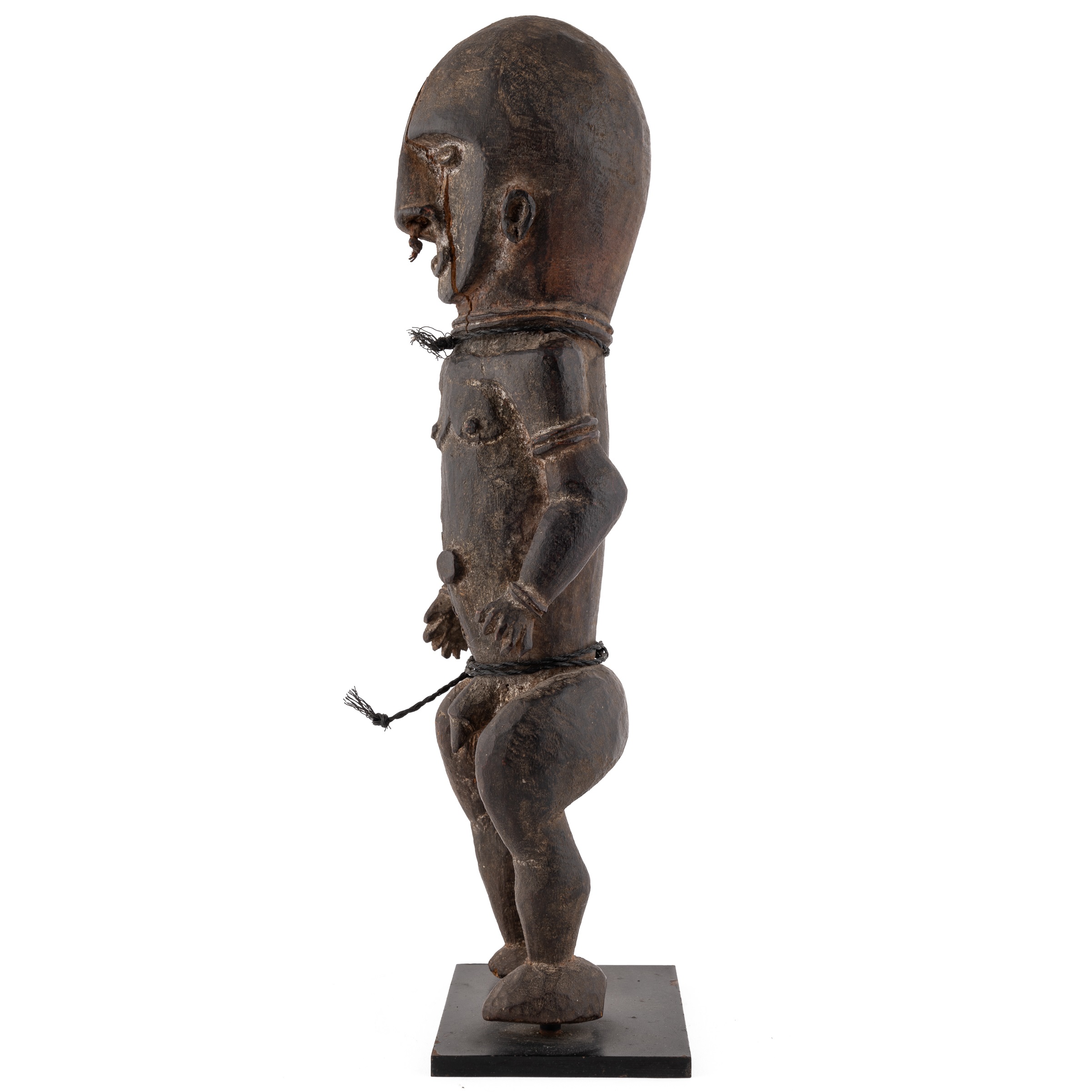 An antique east Sepik, Maprik tribe carved wood figure 9cm wide 32cm high Provenance A private - Image 4 of 10