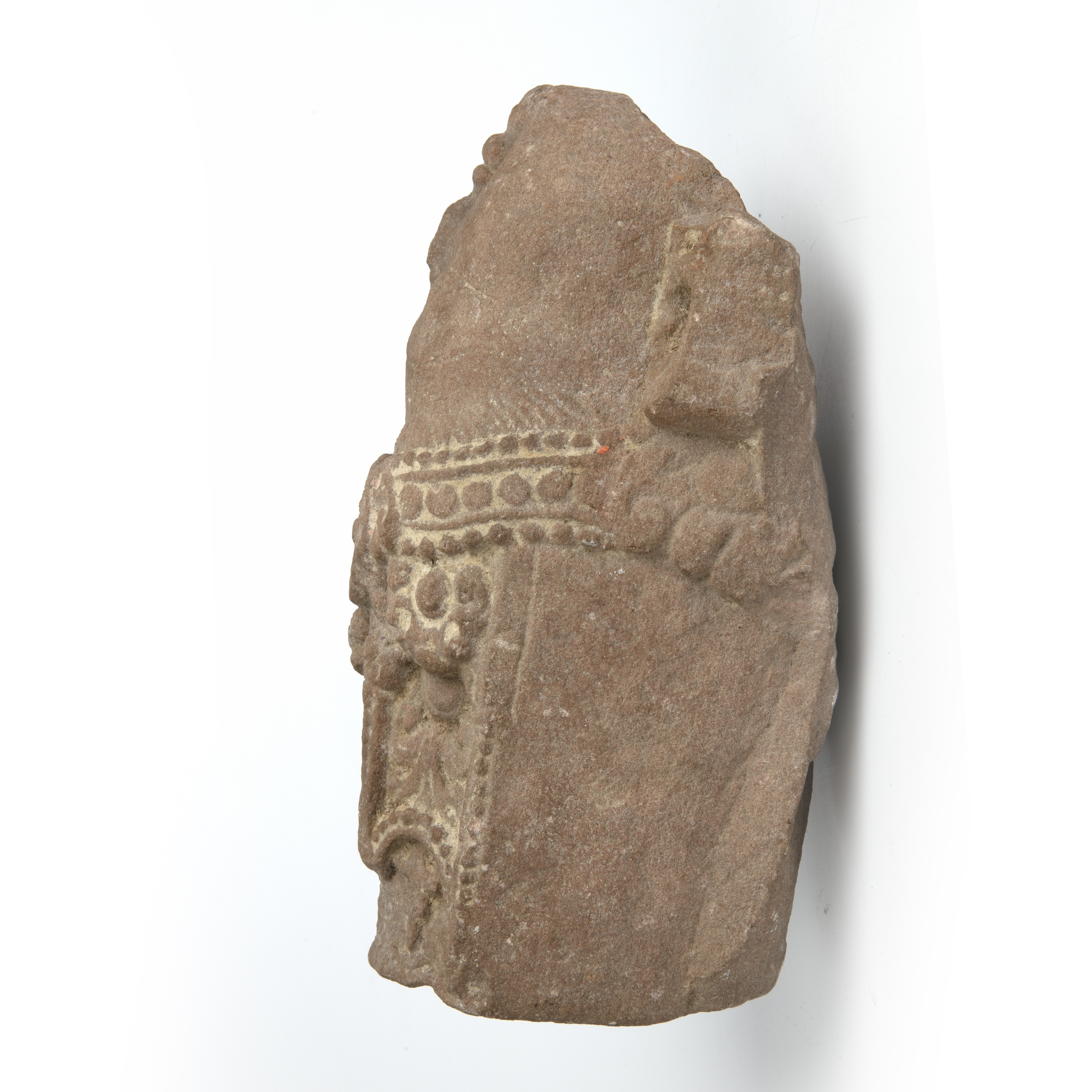 An ancient Indian sandstone head of a Deity 9cm wide 19cm high Provenance A private estate since the - Image 3 of 3