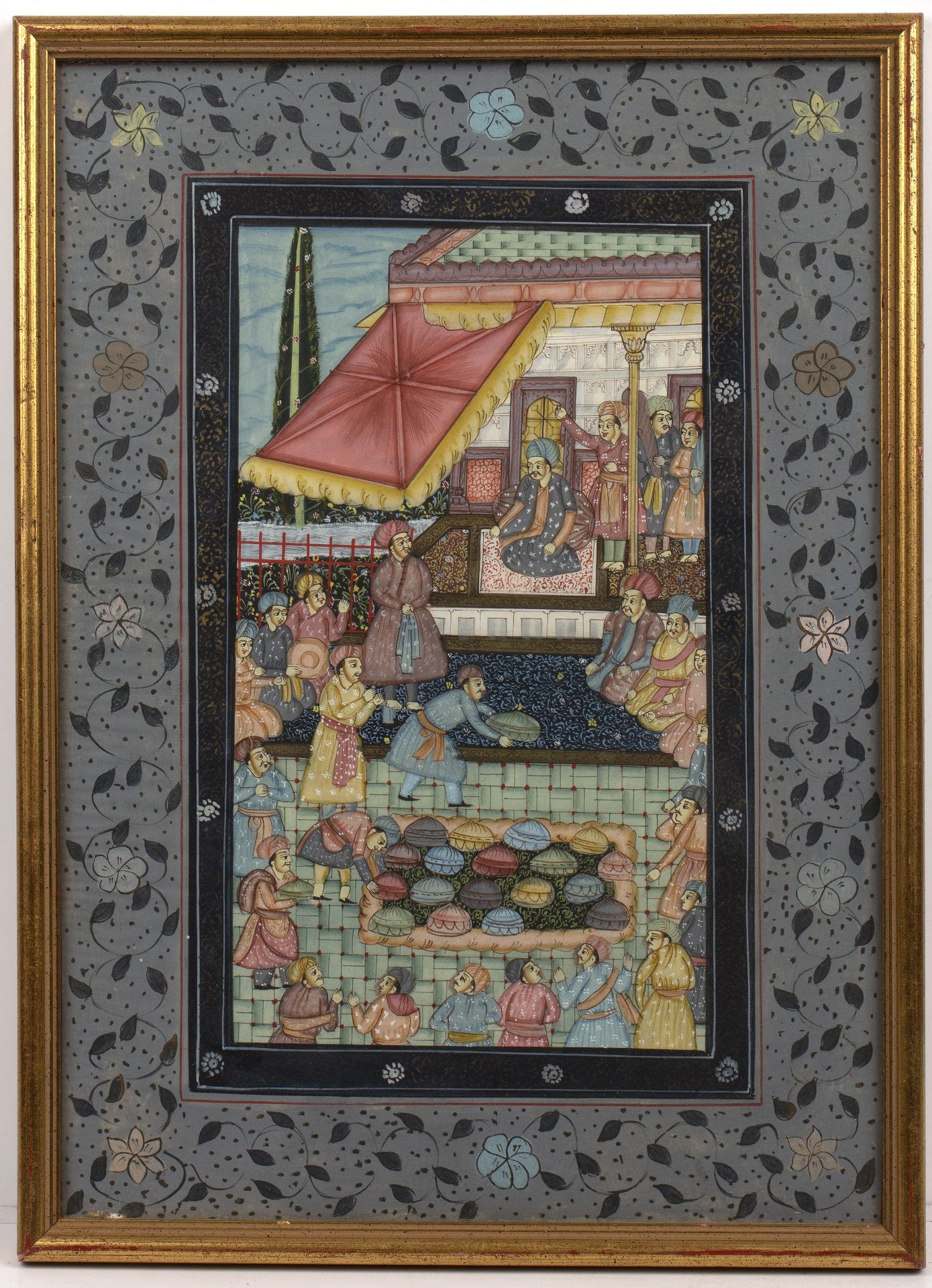 A collection of eight Indian miniature paintings to include three 19th century examples the - Image 10 of 13