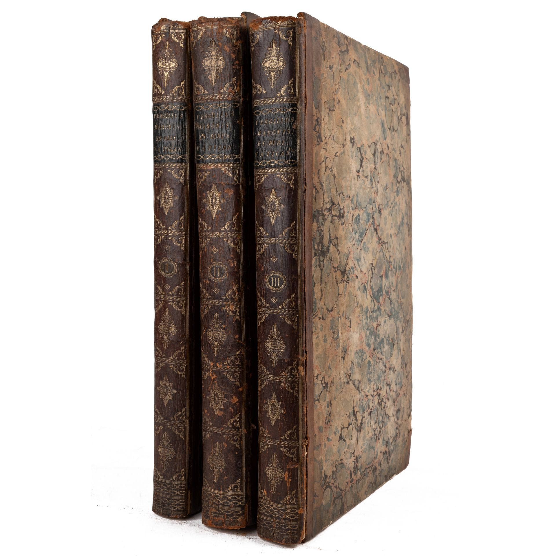 P Virgilli Maronis (Publius Vergillius Maro 70-19 BC). Bucolica Georgica et Aeneis. 3 vols. small