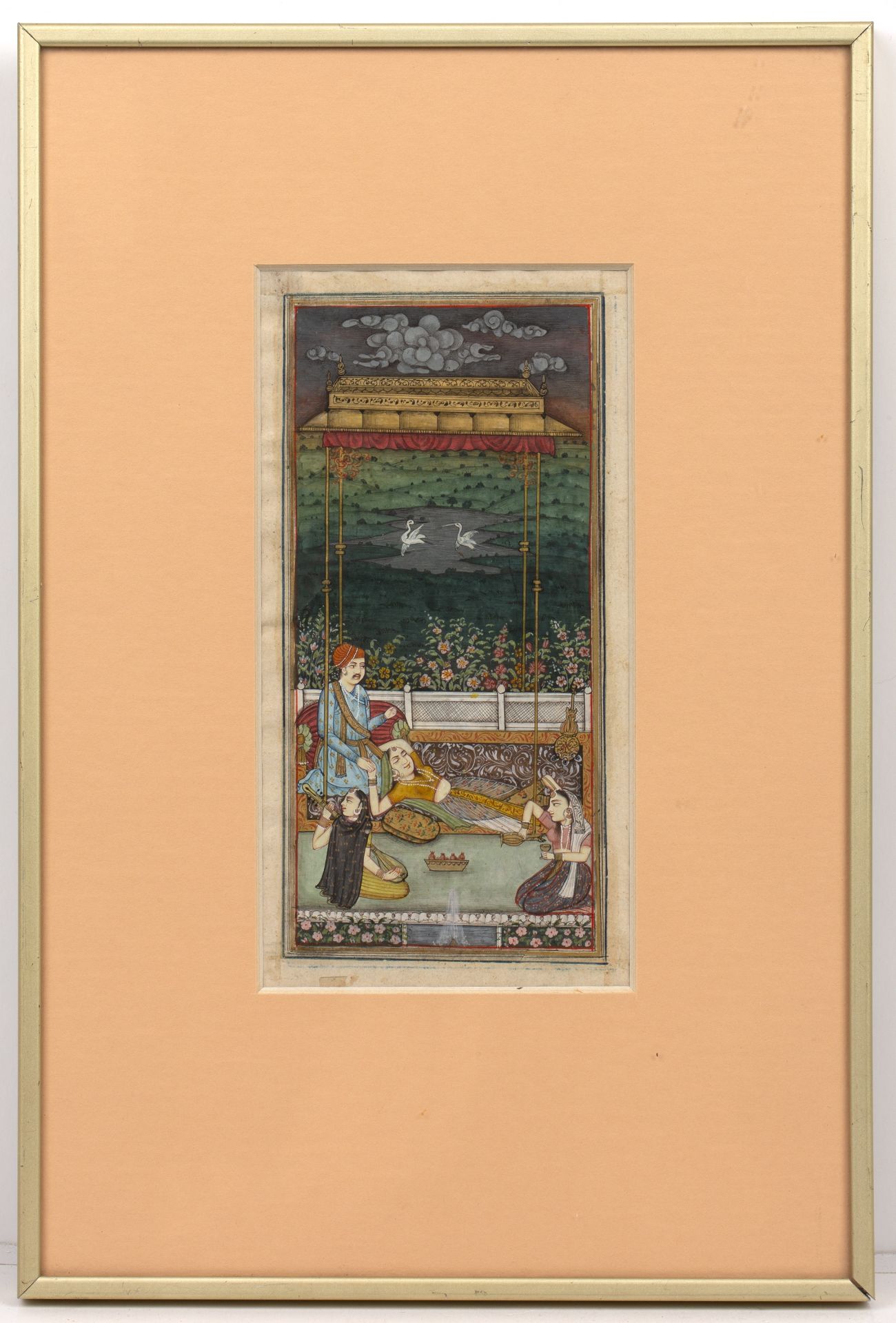 A collection of eight Indian miniature paintings to include three 19th century examples the - Bild 5 aus 13