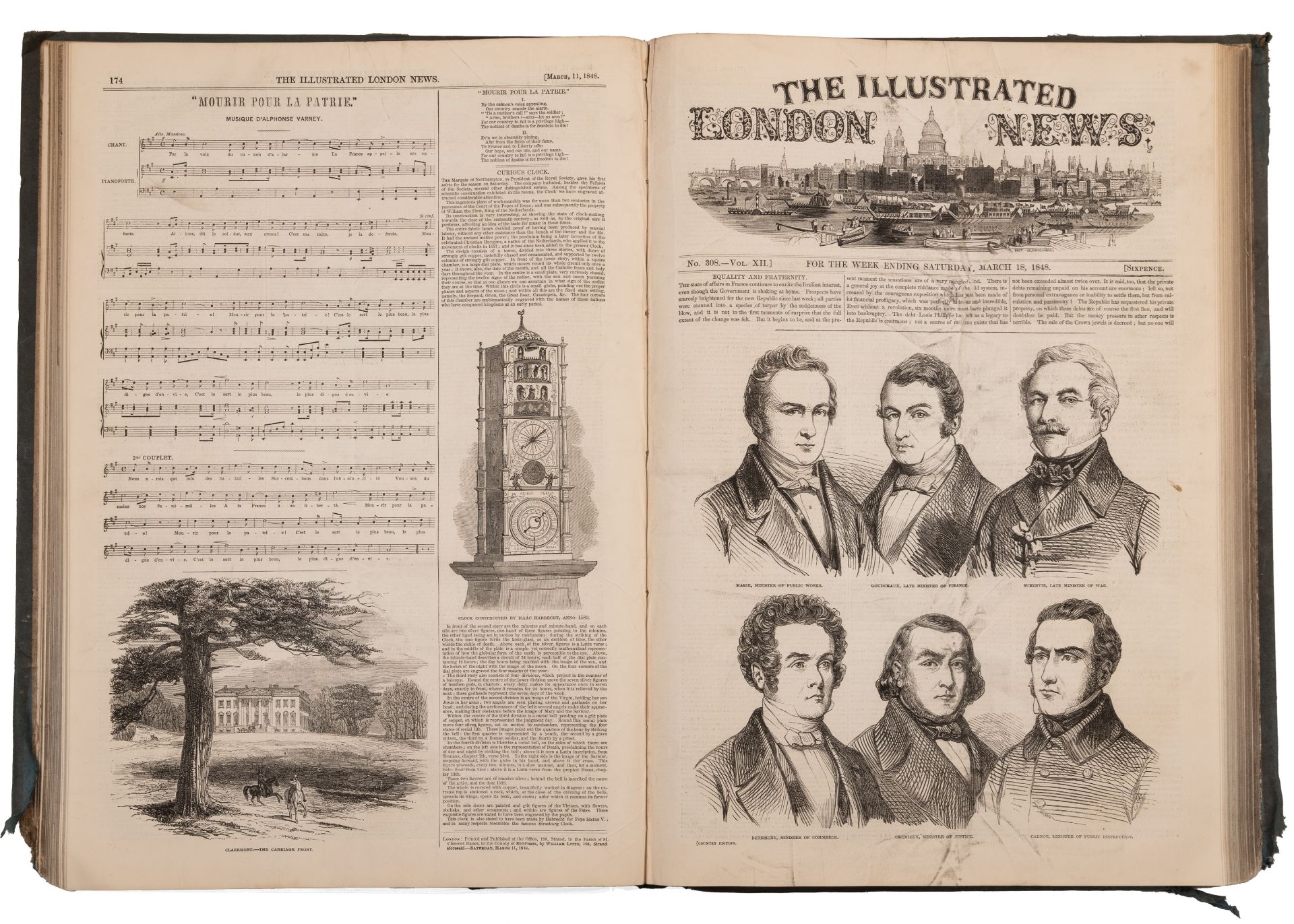 The Illustrated London News - The French Revolution Supplement. Vol 12. Jan to June 1848. William - Bild 2 aus 3