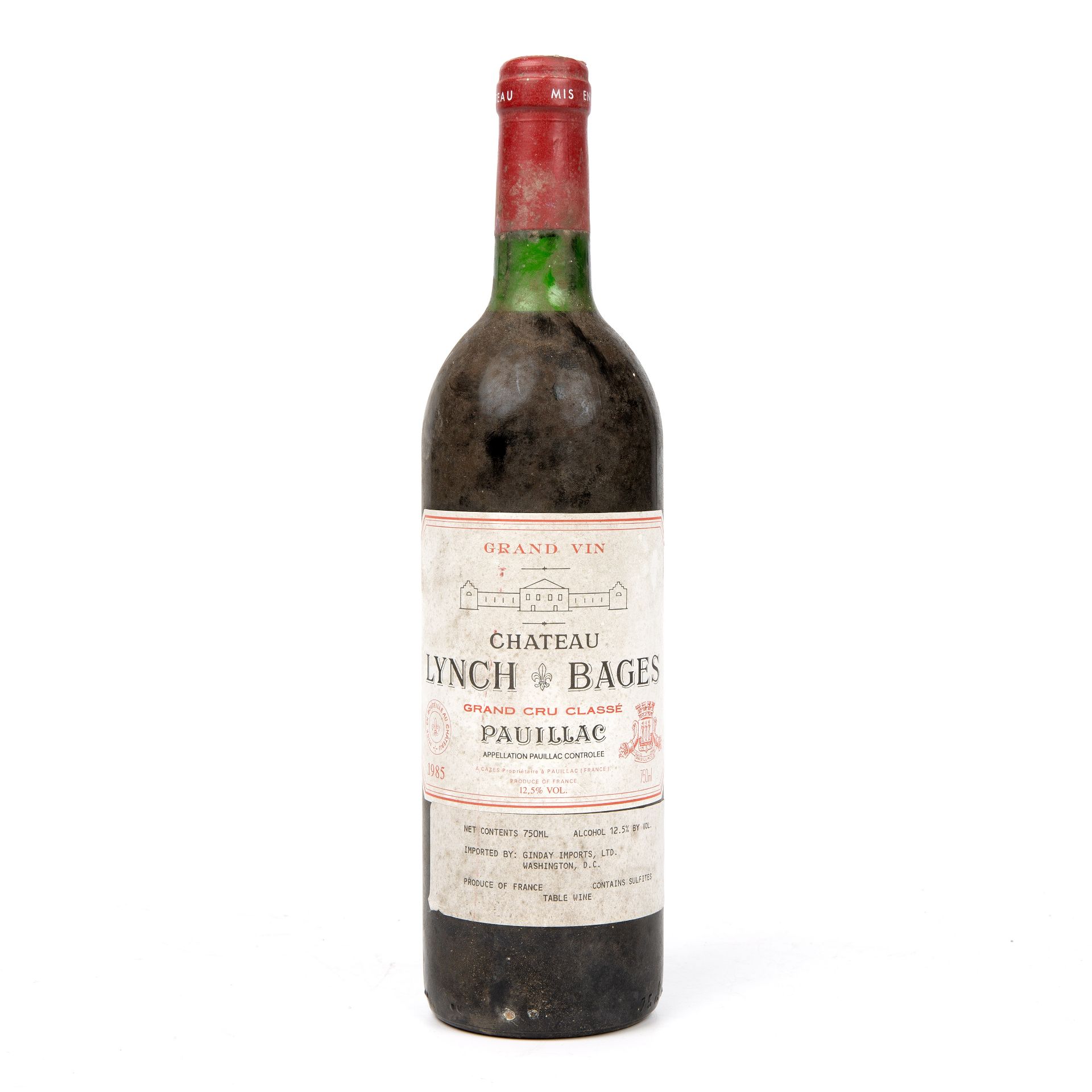 A bottle of 1985 Chateau Lynch-Bages, Pauillac, France