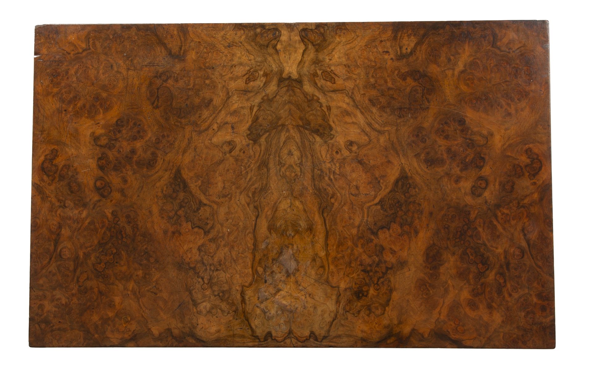 A Victorian burr walnut Wellington chest with six drawers and a plinth base 56cm wide 35cm deep 91cm - Bild 6 aus 6
