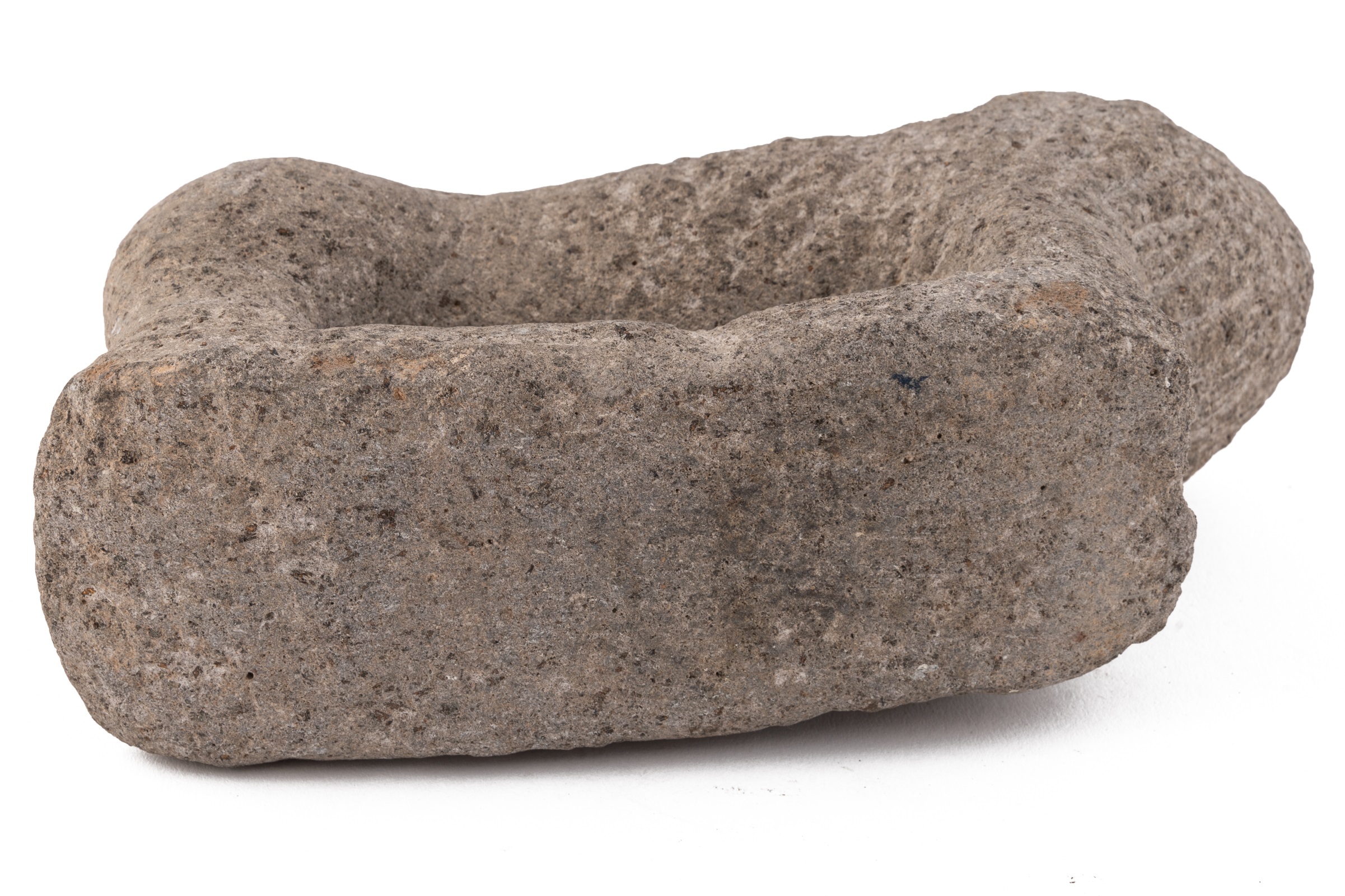 An ancient stone handmill in the form of a lion, possibly Babylonian 22cm wide 13cm high. Passed - Image 5 of 5