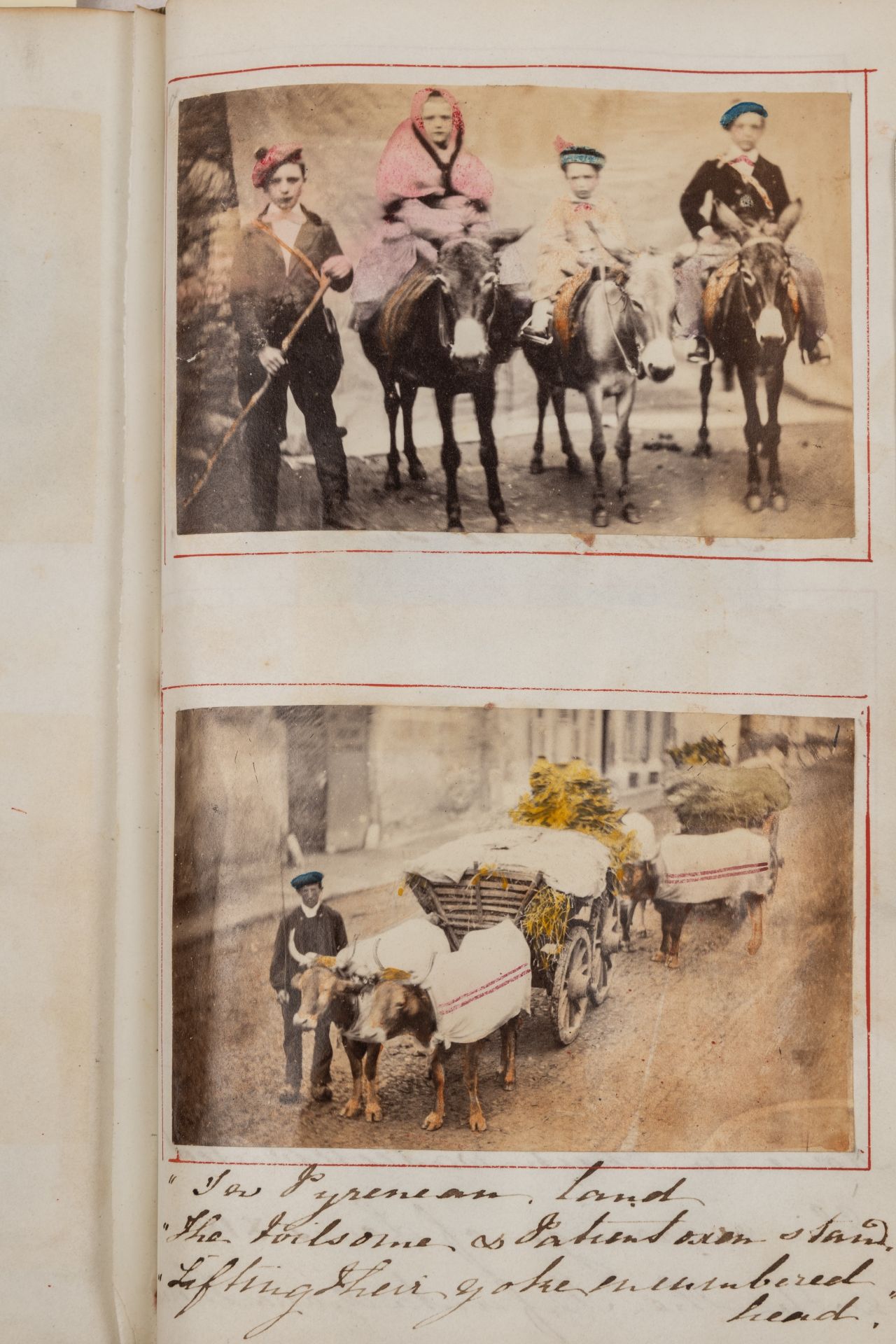 A 19th century manuscript and scrap diary describing travels between Amiens and Fuenterrabia ( - Bild 3 aus 3
