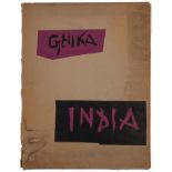 India. A portfolio of twelve lithographed plates with printed text translated by Patrick Leigh