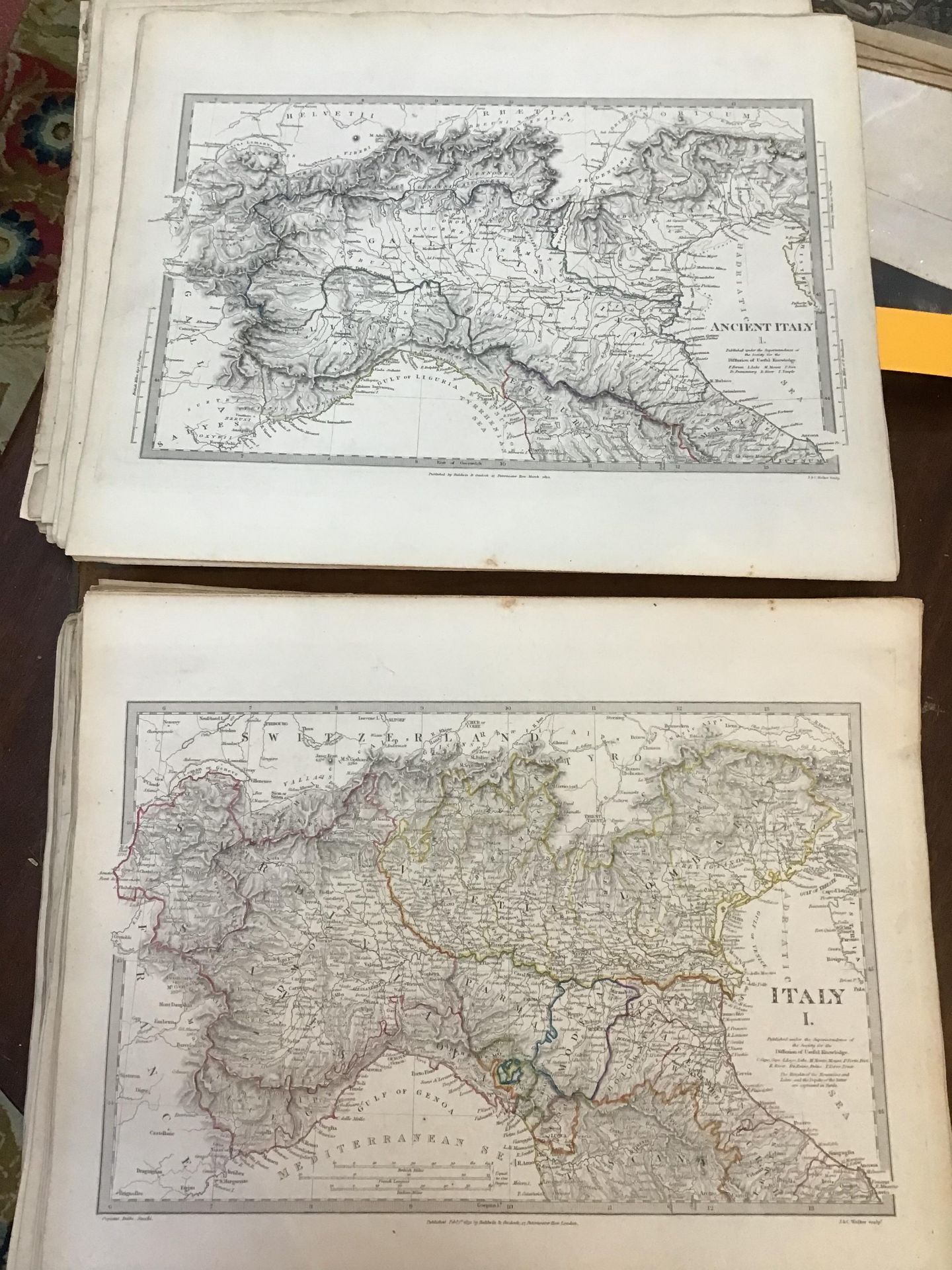 Atlas. The Society for the Diffusion of Useful Knowledge. 2 vols in one. Fo. Chapman and Hall, - Image 15 of 20