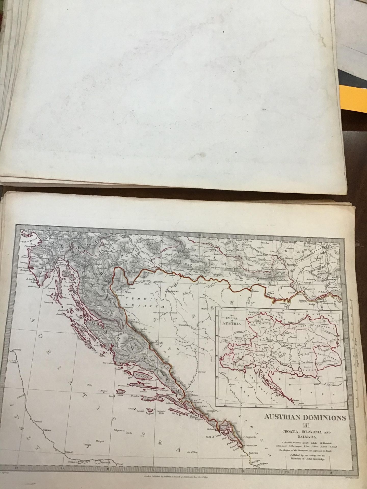 Atlas. The Society for the Diffusion of Useful Knowledge. 2 vols in one. Fo. Chapman and Hall, - Image 11 of 20