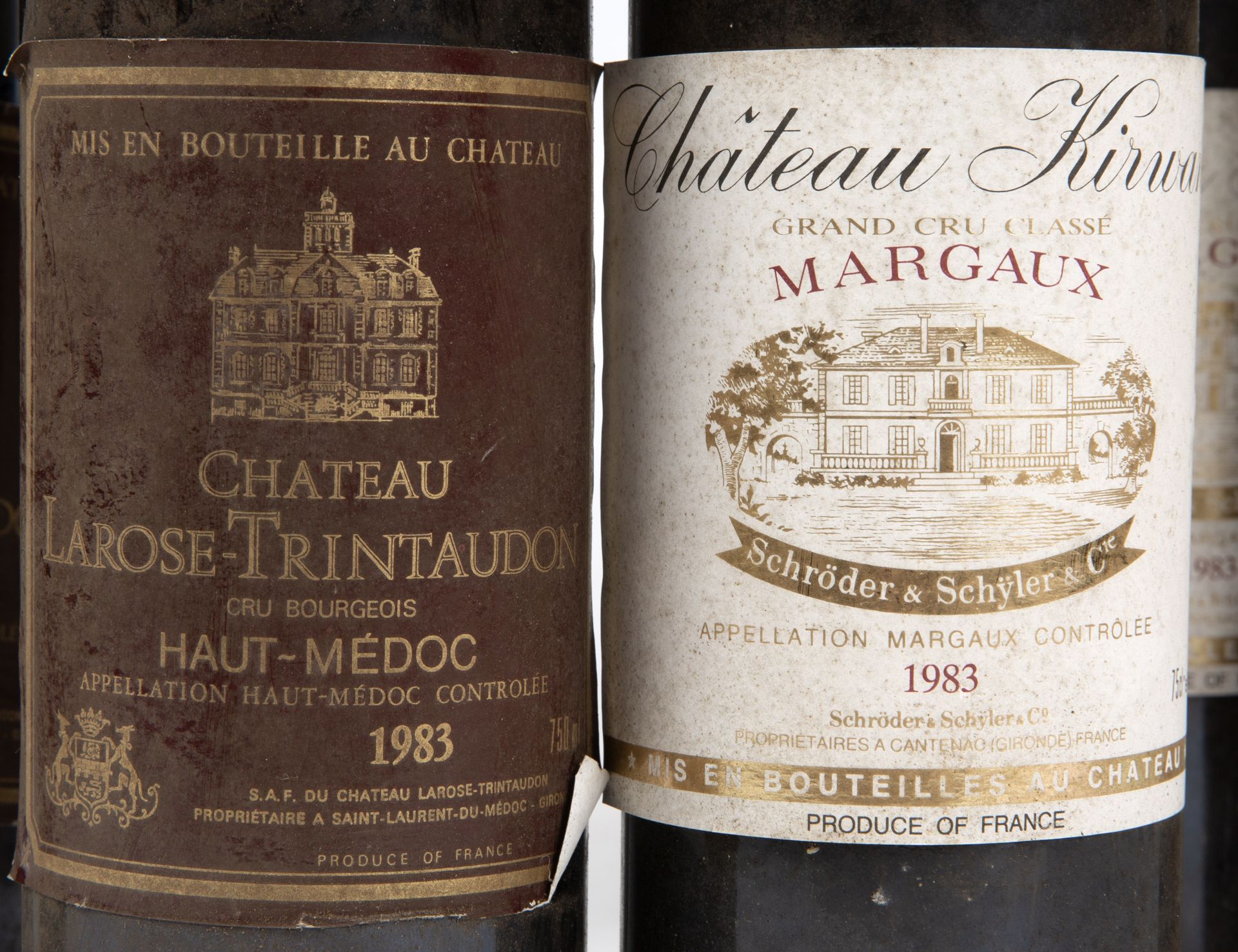 Five bottles of 1983 Chateau Larose Trintaudon, Haut-Medoc, France and four bottles of 1983 - Bild 2 aus 3