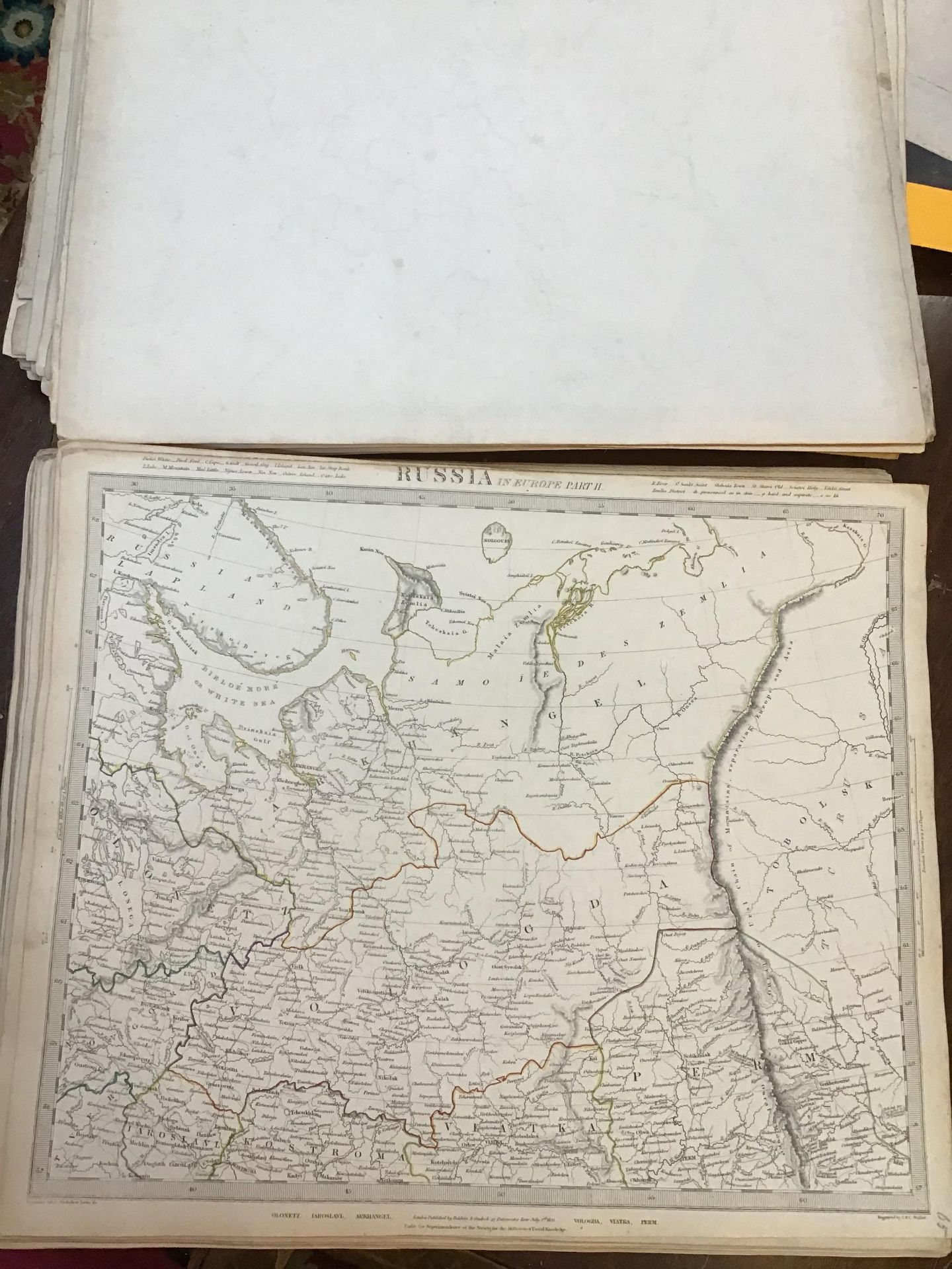 Atlas. The Society for the Diffusion of Useful Knowledge. 2 vols in one. Fo. Chapman and Hall, - Image 12 of 20