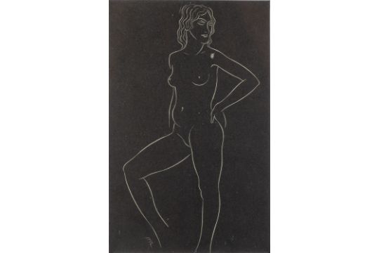 Eric Gill (1882-1940) Two female nudes from Twenty Five Nudes, published 1938 by J.M. Dent & Sons - Image 2 of 6