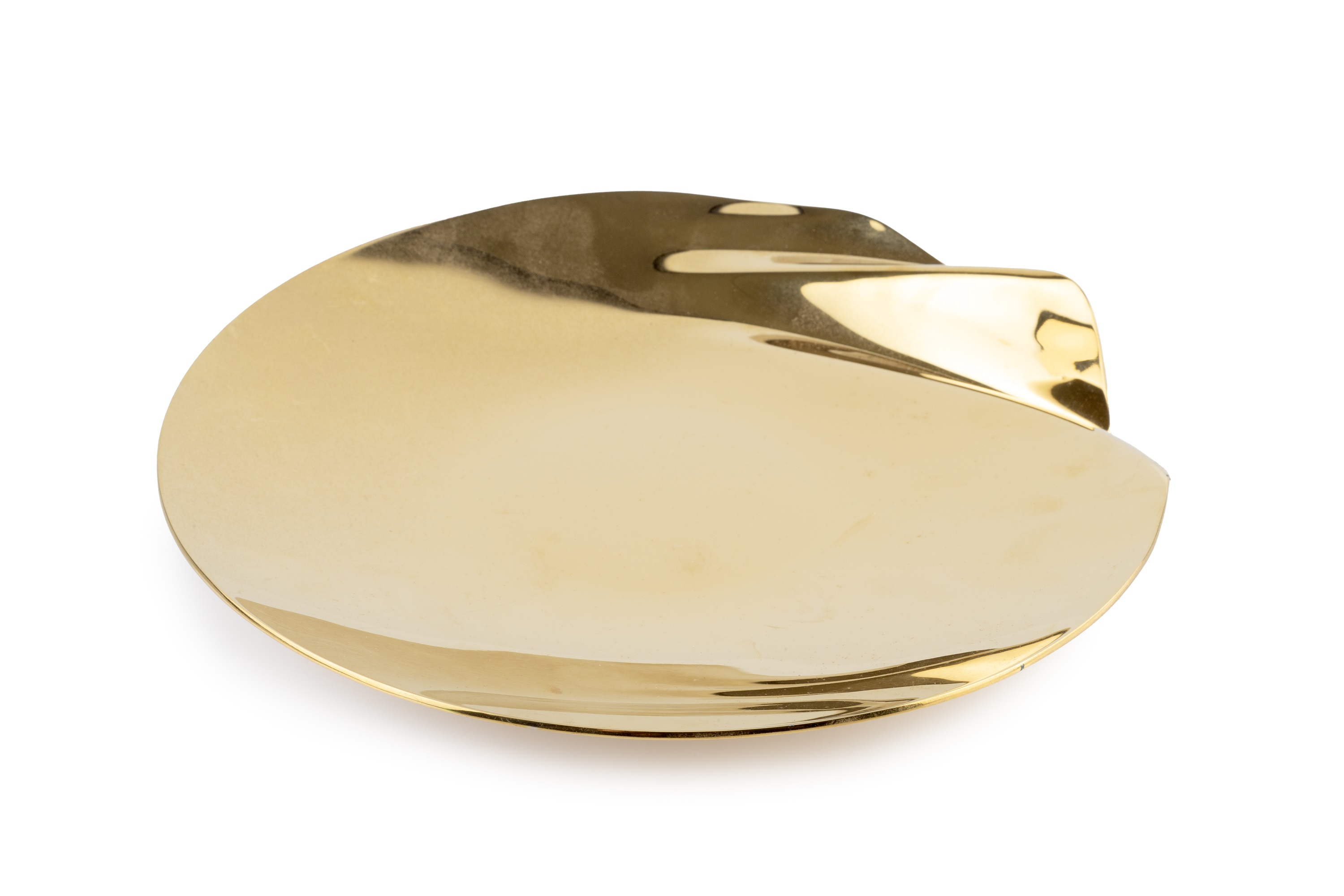 Zaha Hadid (1950-2016) Serenity platter stainless steel stamped to the base in original box 25cm