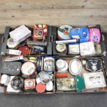 A collection of vintage tins