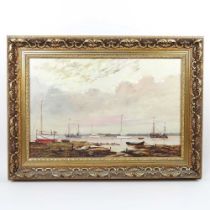 Bill Burton, 20th century, sailing boats, West Mersea, signed and inscribed verso, oil on board