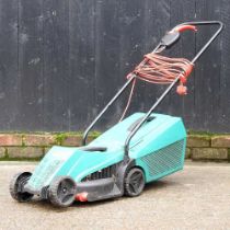 A Bosch electric lawn mower