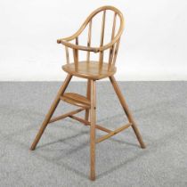 An Ercol style child's high chair