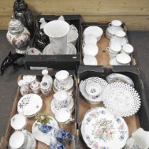 A Wedgwood Jasper Conran part tea service, together with A Royal Worcester Howard pattern teaset and