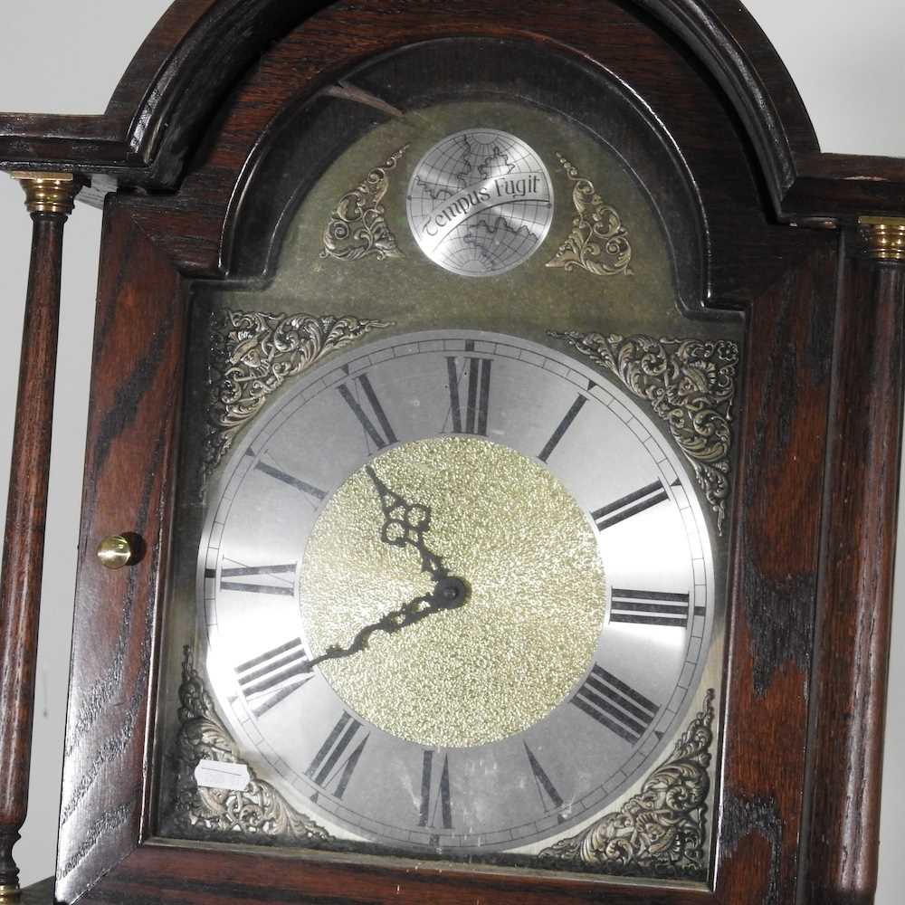 A modern oak cased longcase clock, by Jaycee, 188cm high No weights or pendulum - Image 2 of 7