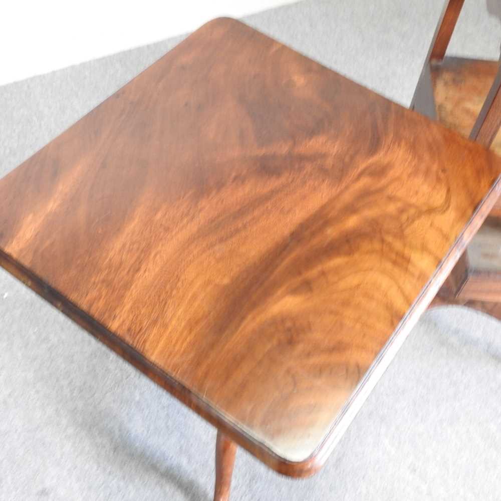 A George III mahogany tilt top occasional table, together with a night stand 47w x 49d x 67h cm - Image 5 of 5