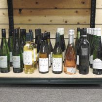 A collection of white wine, to include Picpoul de Pinet, Muscadet, Chardonnay and sparkling rose (