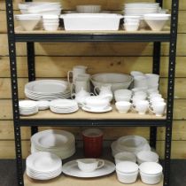 A modern Linea Soho bone china tea and dinner service, together with a collection of similar white