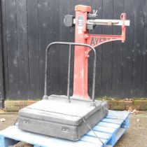 A set of large Avery weighing scales 90w x 68d x 135h cm
