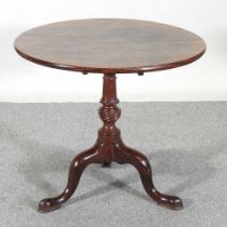 A 19th century mahogany occasional table, on a tripod base 79w x 69h cm