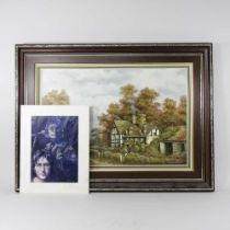 George Smith, John Lennon, limited edition, together with John Hooley, 20th century, cottage