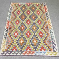 A kelim rug, with all over geometric design, 162 x 107cm