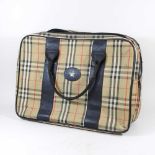 A vintage Burberry Nova check handbag, 50 x 35cm