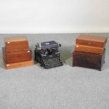 An early 20th century wooden box, together with various others and an early 20th century Royal